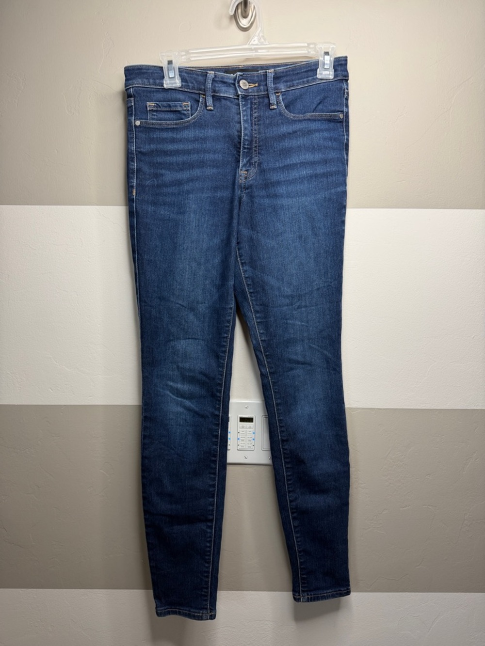 Athleta Sculptek Classic Dark Blue Women’s Stretch Skinny Jeans size 6